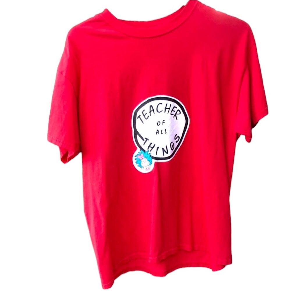 Vintage Dr. Suess Tee Shirt Teacher of All Things Shirt
